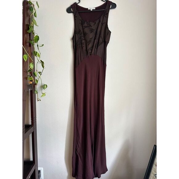Spencer Alexis Dresses & Skirts - Spencer Alexis Vintage Maroon Maxi Dress Y2K Grunge Goth size 8